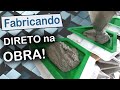 Placas de cimento 3D, direto na obra! Faça você mesmo.