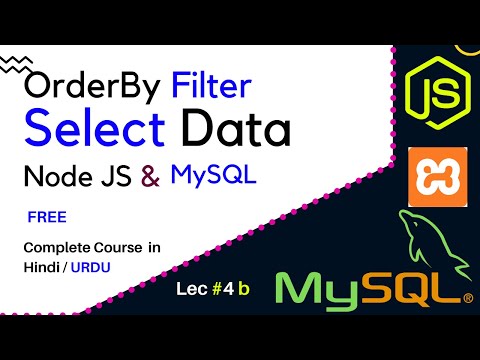 How to Select Data from Database With a Filter Order By Node JS MySQL
