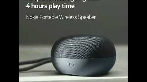 Nokia Portable Wireless Speaker SP-101 Official Video