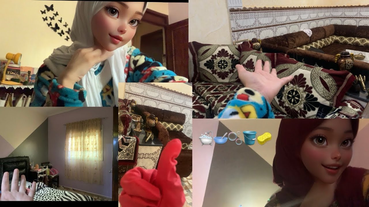 اي اس ام ار🇲🇦يوم معي 🪣🙆🏼‍♀️🥣ASMR ARABIC🇲🇦A day with me🫧🛁🎀