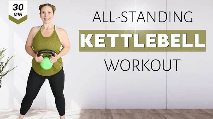 30 Min SINGLE KETTLEBELL WORKOUT | All-Standing TO...