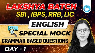 Bank Exams English 2024 | English Mock Test | Grammar Based Questions | Day - 1 | By Saba Ma'am