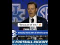 Kentucky head coach Will Stein on turning the program around