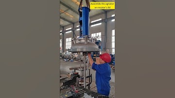 Assemble the agitator on reactor