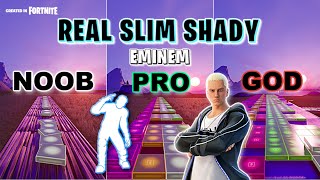 Eminem - The Real Slim Shady - Noob vs Pro vs God (Fortnite Music Blocks) Resimi