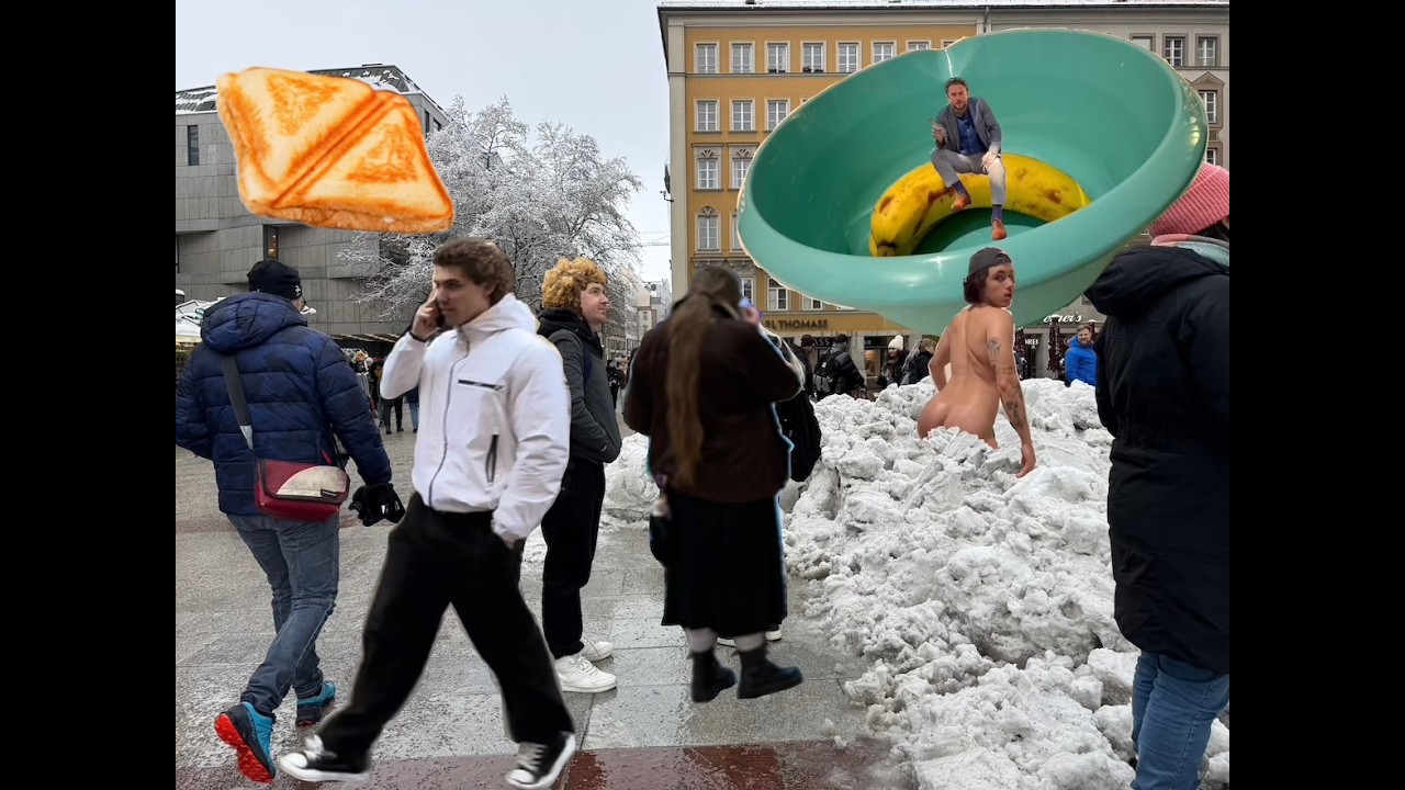 walking a lot in Munich