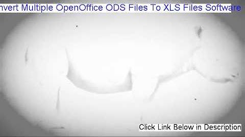 Convert Multiple OpenOffice ODS Files To XLS Files Software Free Download [Risk Free Download]