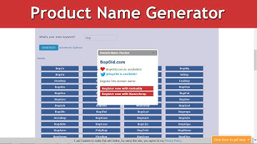 Product Name Generator Video