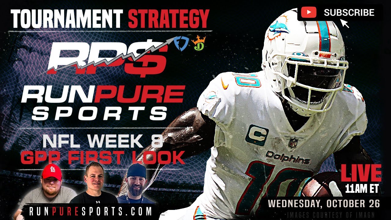 2022 NFL WEEK 8 DRAFTKINGS TOURNAMENT STRATEGY | NFL DFS PICKS