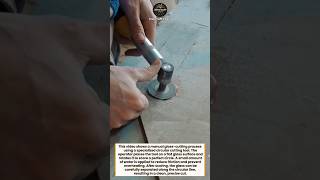 Perfect Circle Glass Cutting Tool #glasscutting #diytools #satisfyingwork