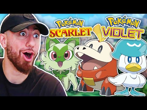 NEW Pokemon STARTERS and GAMES Announced! Pokemon Scarlett and Pokemon Violet TRAILER Reaction!