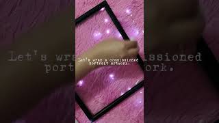 Let's wrap a commissioned portrait artwork #portraitart #artwork #commissionedart