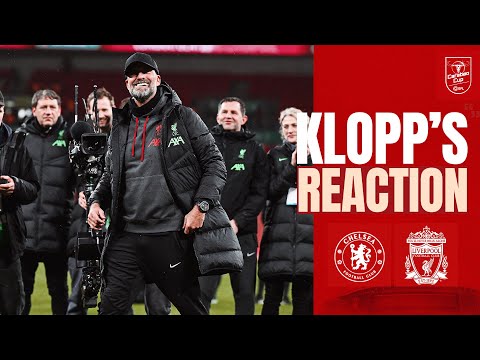 Jürgen Klopps Carabao Cup-winning reaction 