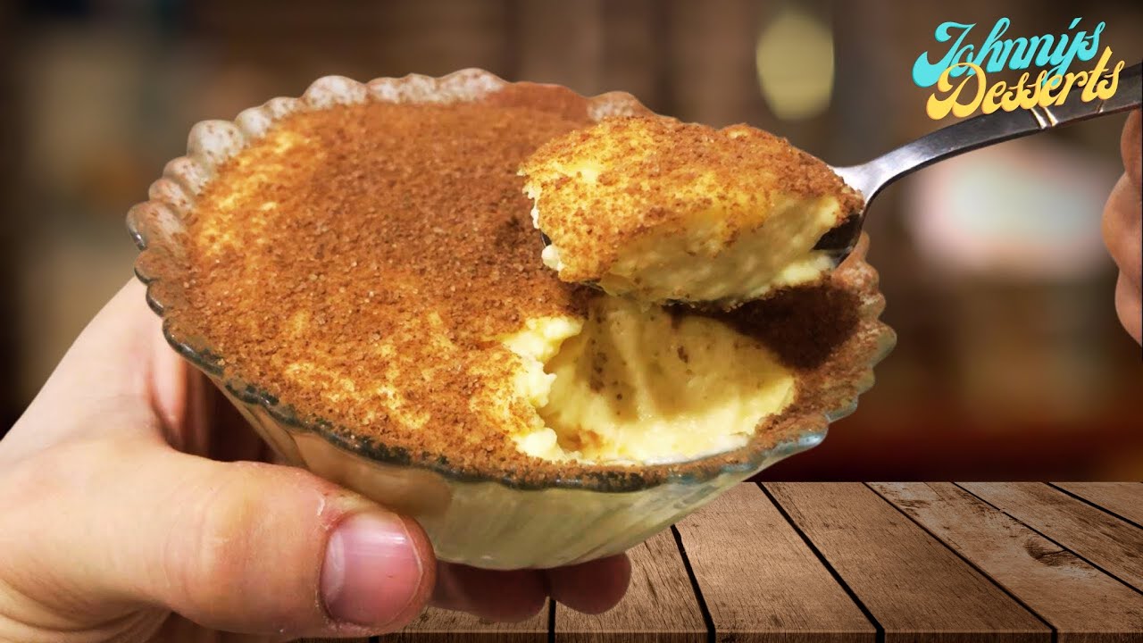 Vanilla mousse dessert, easy recipe in 5 minutes