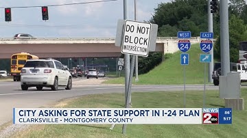 Clarksville asking for state support in I-24 plan