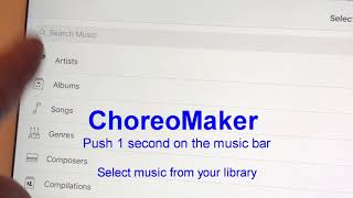 Select music - ChoreoMaker screenshot 5