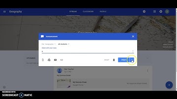 Scheduling and Saving Drafts in Google Classroom