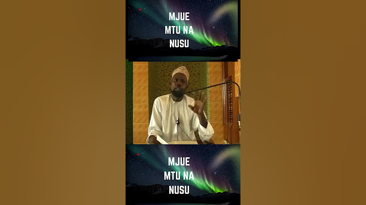 MJUE MTU ZIRO HANA AKILI  SHEKHE MSELEMU ALI