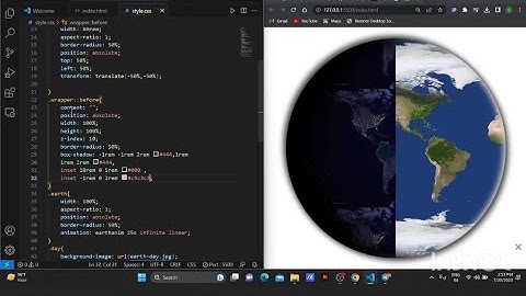 Earth animation using html and css |#html #css #shorts #developer #animation #web