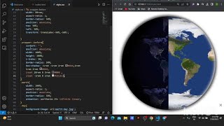 Information Earth animation using html and css |#html #css #shorts #developer #animation #web Guide
