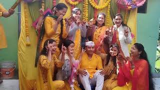 भाई की शादी की हल्दी की रस्म #sangeetaboravlogsभाई की शादी की हल्दी की रस्म #sangeetaboravlogs
