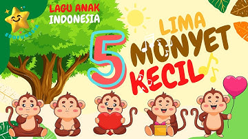 Lagu Anak | Lima Monyet Kecil | Lagu Anak Terbaru Populer | Nursery Rhyme |Edufunesia