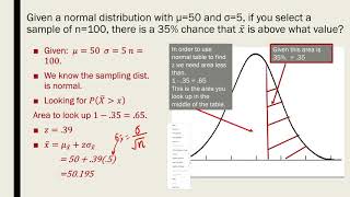 Chapter07 | Topic5 | Example of Sampling Distribution of Sample Mean