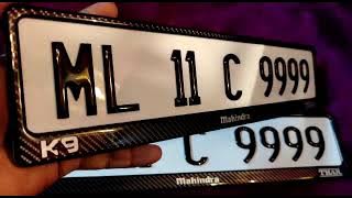 Gel number plate
