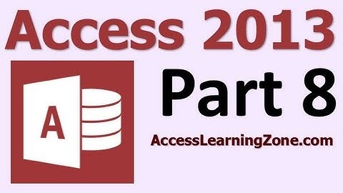 Microsoft Access 2013 Tutorial Level 1 Part 08 of 12 - Sorting & Filtering