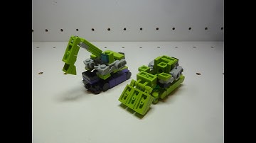 Lego Transformers G1 Bonecrusher and Scavenger