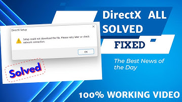 DirectX Not Installing✅ Issue on Windows 10 FIX💕 [Tutorial} ✅| EDITOR  SOWBHARATH -(SB)