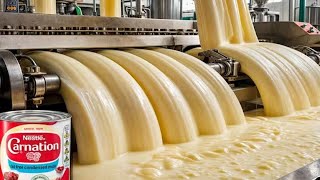 How condensed milk is made in factory step by step? Full factory process, High-Tech Dairy Factory 