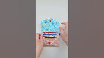 DIY Card Wallet From Fabric. #diyprojects #sewingprojects #fabricscraps #diywallet