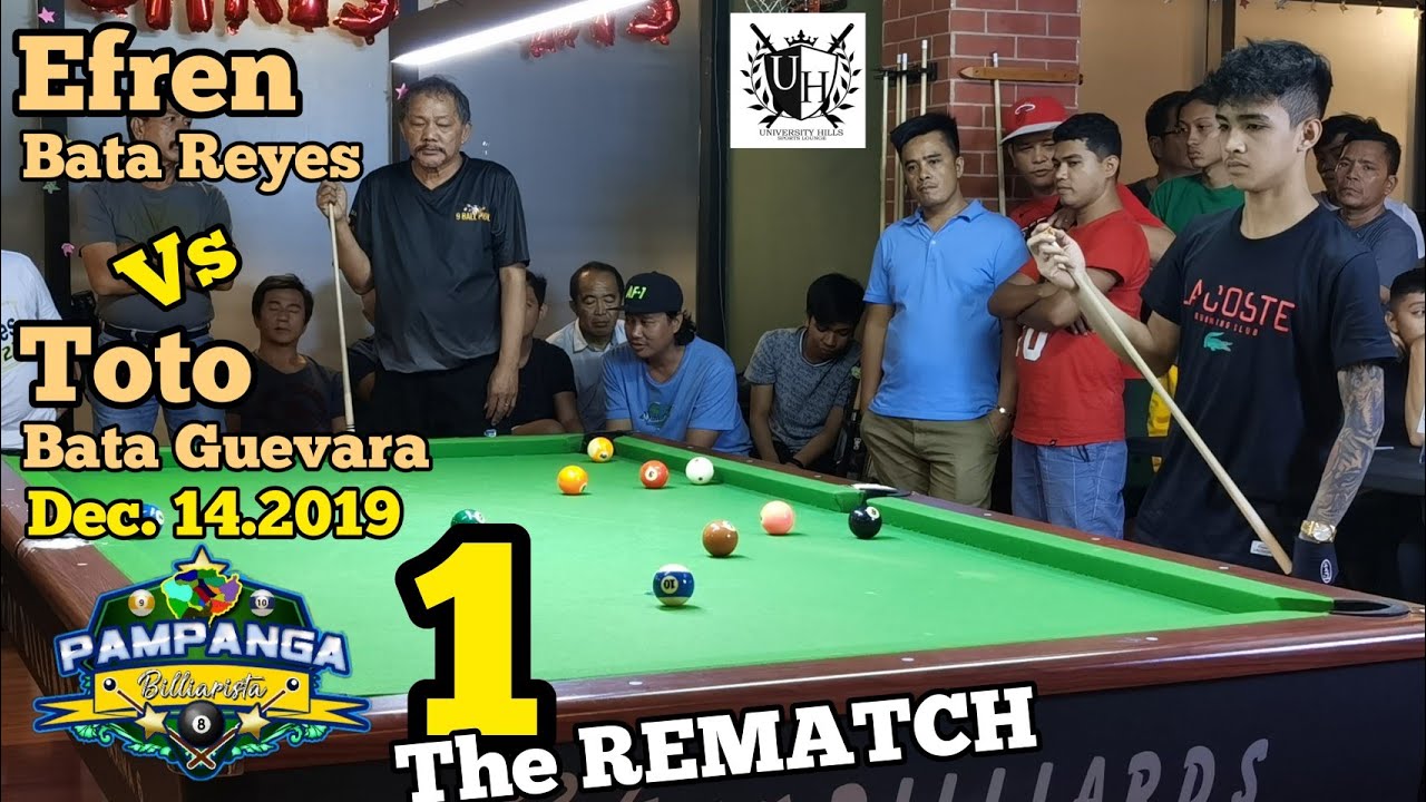 1/5 REMATCH EFREN BATA REYES VS TOTO BATA GUTIERREZ DEC,14,2019@University hills Lounge,Monumento