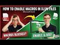 Enable Macros in XLSM Files | Excel Tips
