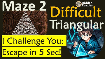 Difficult Triangular mazes  Maze 2