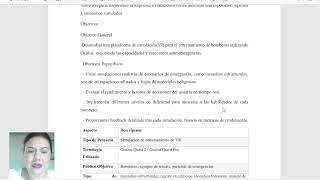 proyecto simulador de vr para bomberos