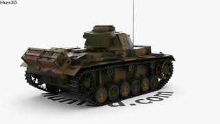 Panzer III 3D model by 3DModels.org