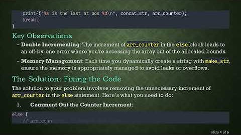 Understanding Why Your split Implementation in C is Producing Garbage Values