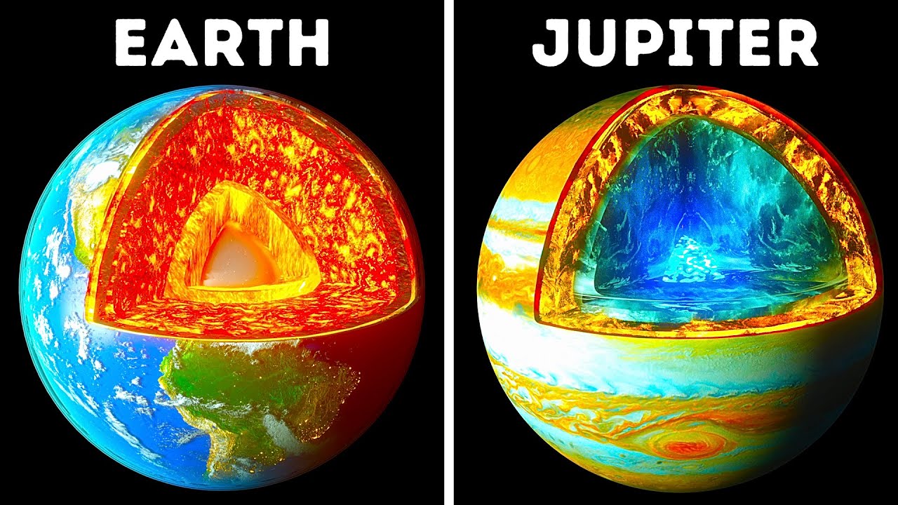 What Would You See Inside The Planets From Our Solar System?