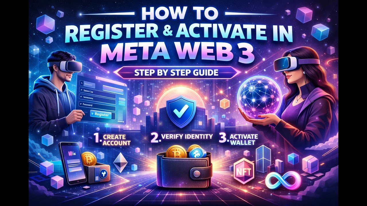 Meta Web 3 - How To Register & Activate In English Language - YouTube