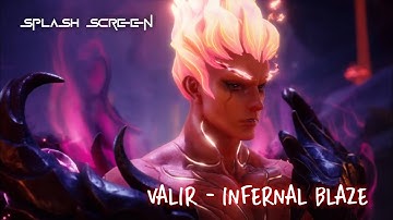 Splash Screen #mlbb  Valir - Infernal Blaze | #shorts
