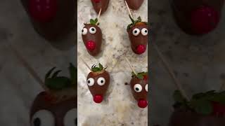 Chocolate covered strawberry Reindeers 🦌🍓🎄