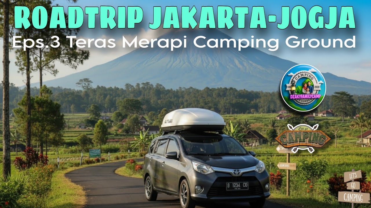 Camping On The Terrace Merapi Camp Ground  🏕️Jogja‼️Suhu 18°