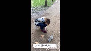 Emma Watson Befriending Mive Squirrel In Front Of Noor Inayat Khan Statue In London Full Video