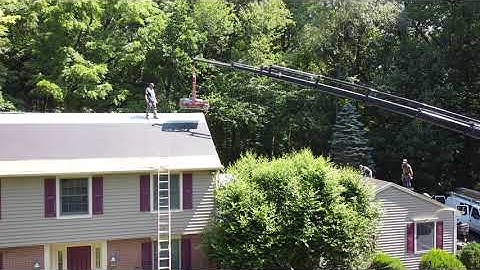 Lifting shingles to the roof