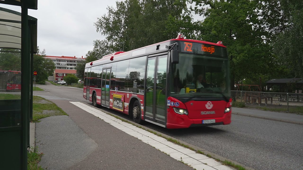 Sweden, Södetälje, bus 752 ride from Kakelvägen to Hovsjö centrum