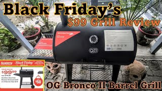 $99 Grill for Black Friday -  OG Bronco II Grill Review #GrillReview #BroncoII #academysports #bbq 
