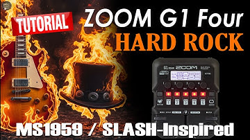 Zoom G1 Four MS1959 Amp Riffs, Lead, Clean - Slash-Inspired Tone FREE Settings