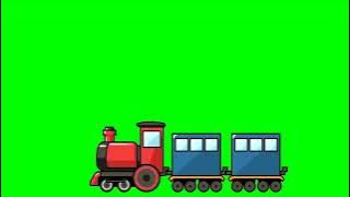 Green screen Animasi  kereta Api . Mentahan Animasi Kereta Api Greenscreen No Copyright.